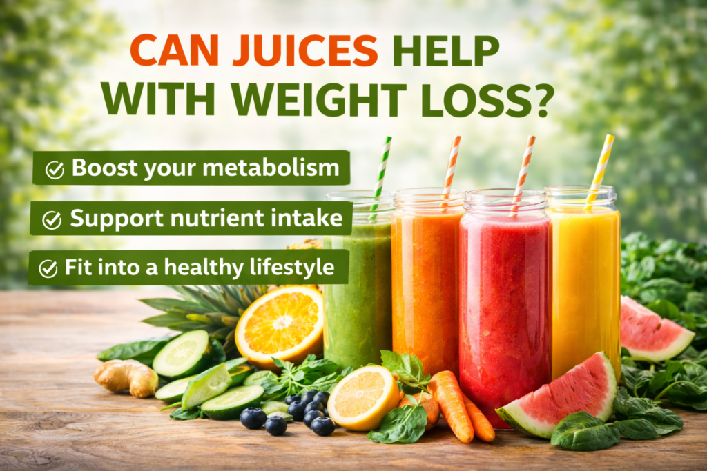 Healthy weight loss juices supporting metabolism naturally