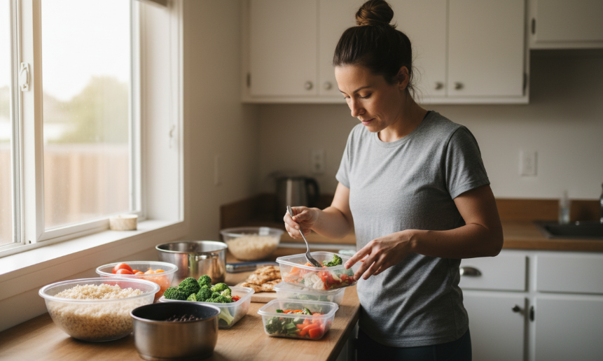 Low cost weight loss through simple healthy meal prep