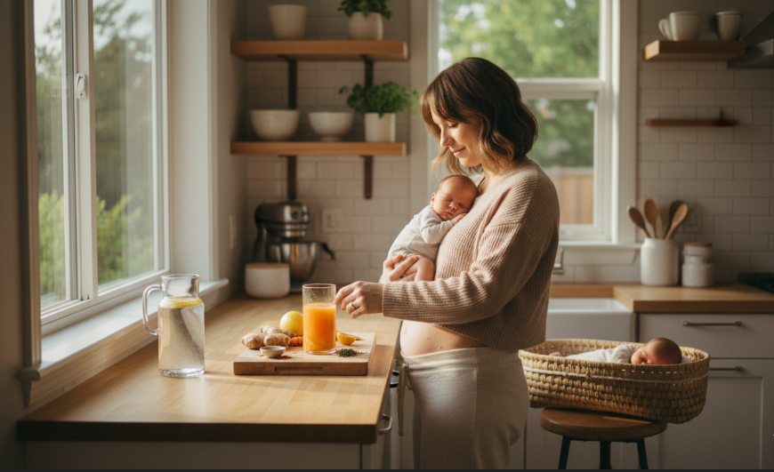 Natural ingredients supporting postpartum weight loss