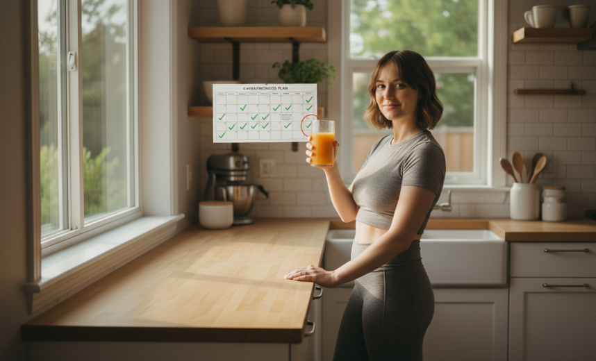 Morning routine in a 4-week transformation plan