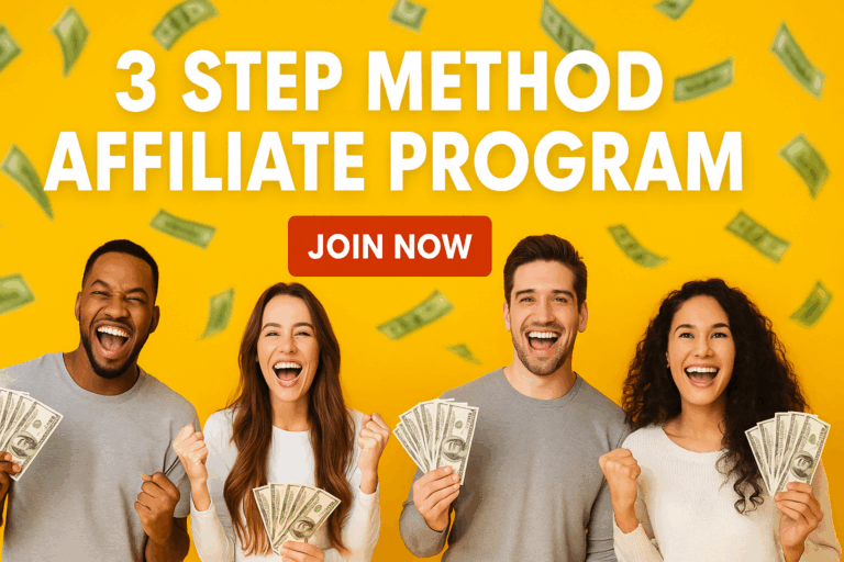 3-Step Method Affiliate Program for Financial Freedom
