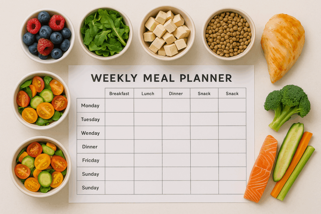 Protein and healthy fats in a diabetes diet plan