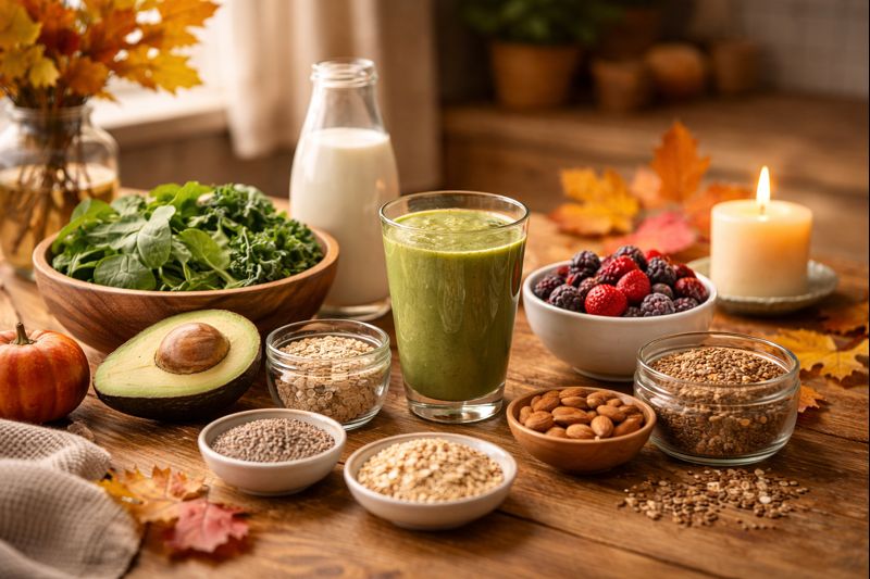 Gentle fall morning routine for women