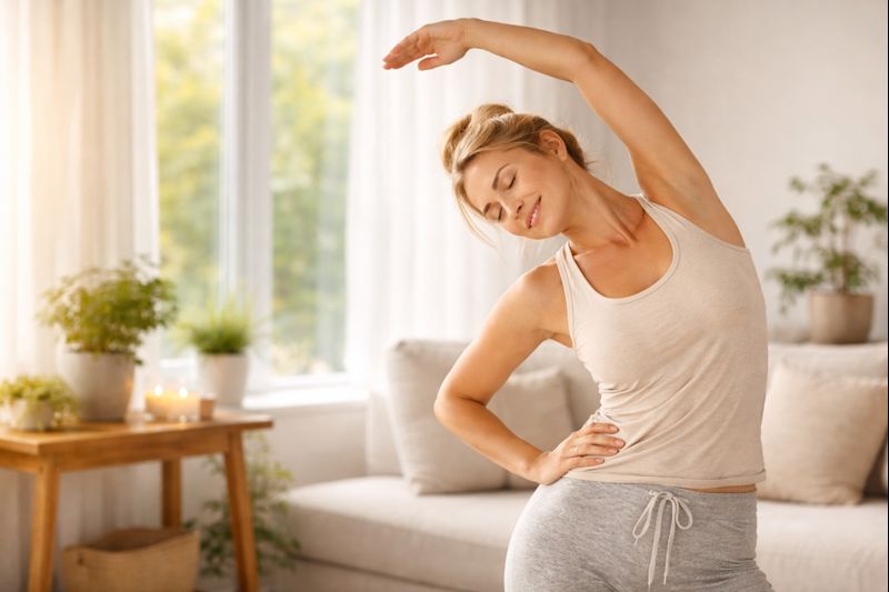 gentle morning stretch routine for women’s weight loss