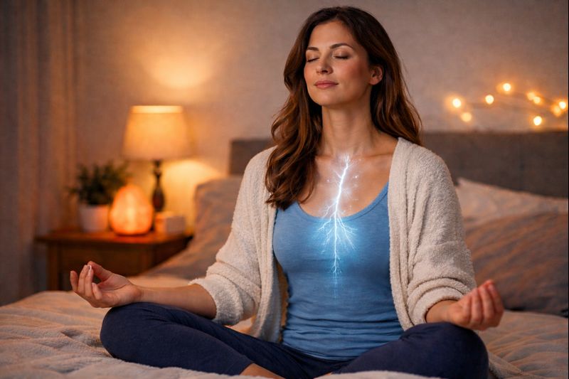 Deep sleep meditation calming the nervous system at night