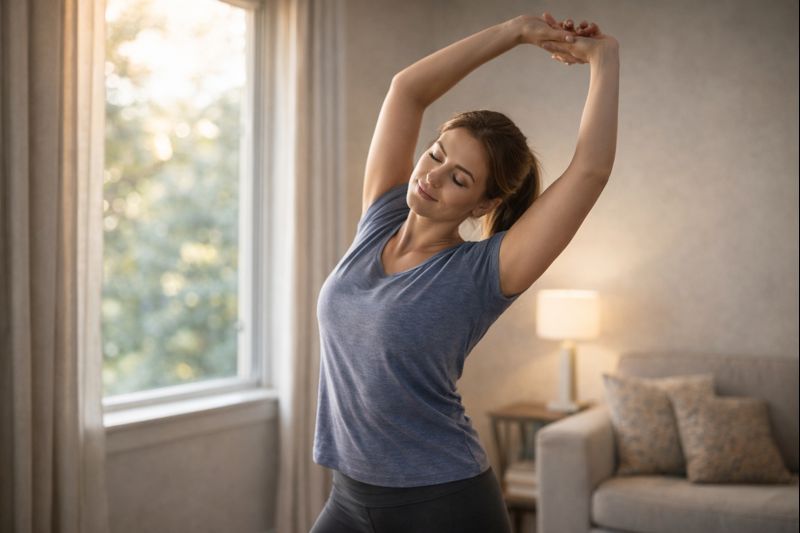 Stress-free full body workout at gym for women’s metabolism