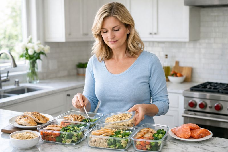 easy meal prep ideas high protein for busy women