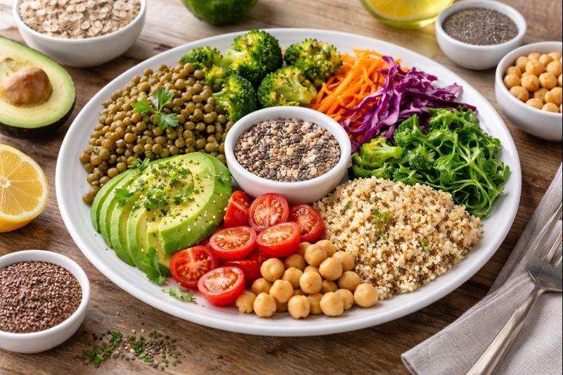 Fibre rich foods that support digestion and natural weight loss