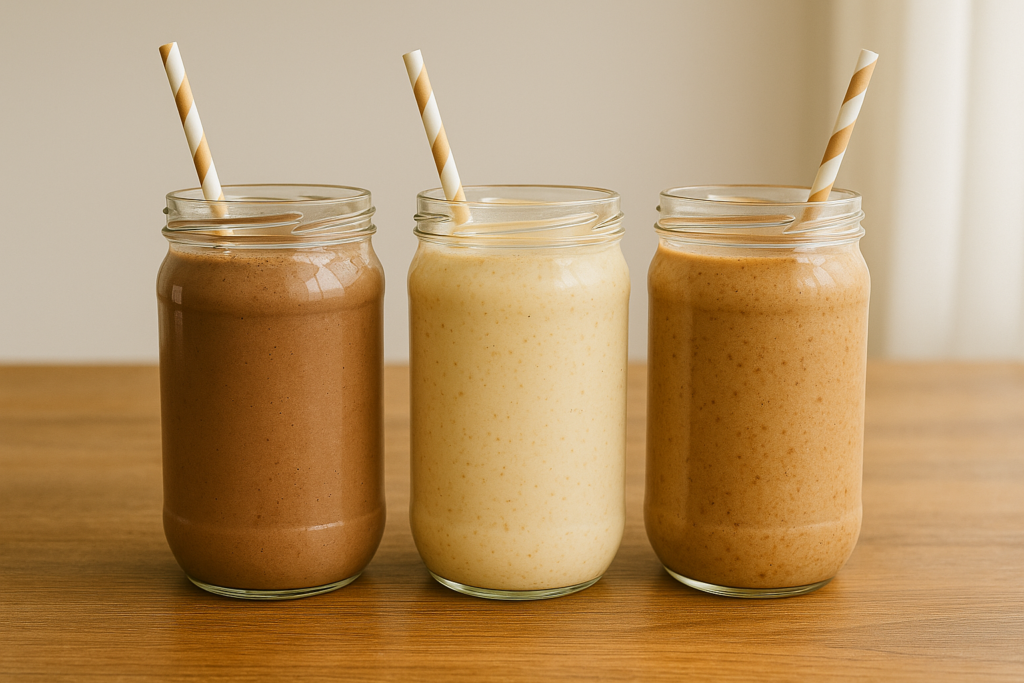 Homemade high-calorie weight gain smoothie