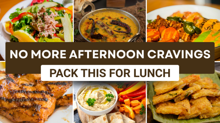Healthy Lunch Ideas for Work to Stop Cravings & Boost Energy