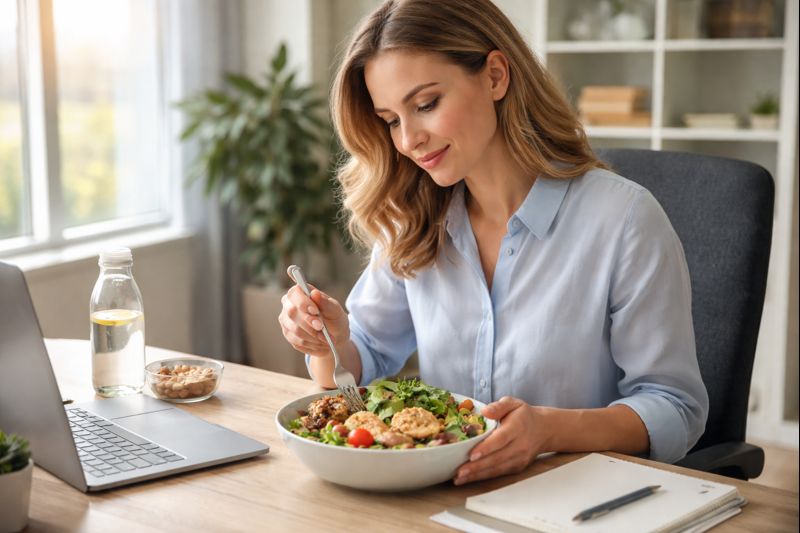 Healthy Lunch Ideas for Work to Stop Cravings & Boost Energy