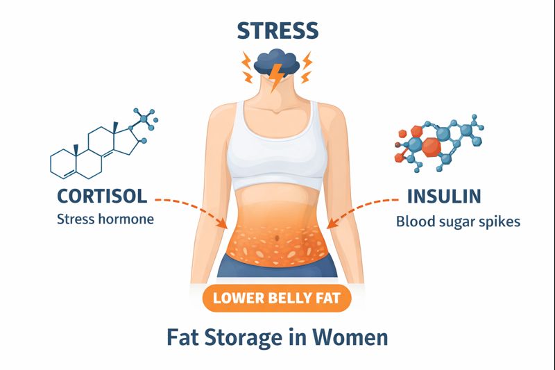 Lower stomach workout for women focusing on deep core muscles