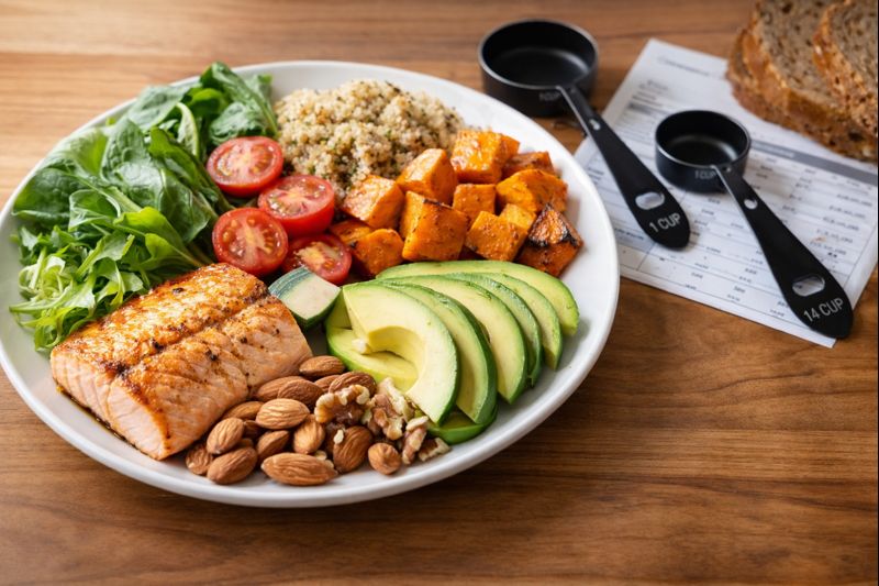 Weight gain meals with balanced protein and healthy fats